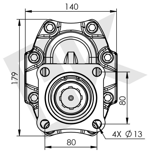 133 CC Bidirectional Gear Pump ISO