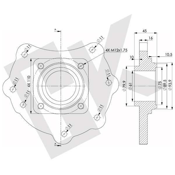 MERCEDES ATEGO G 60-82 Double Gear Plate