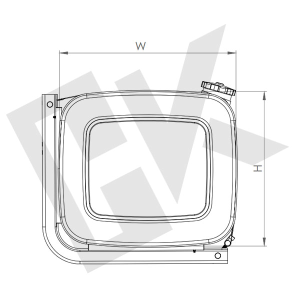56x64x125 Aluminium Fuel Tank 400 Lt.