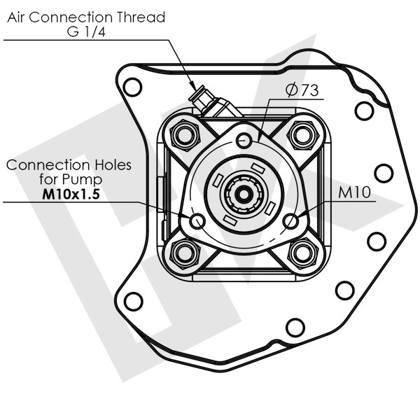 MERCEDES ACTROS B Type Single Gear PTO Pneumatic UNI (Long)