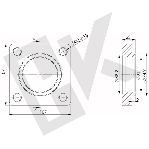 MERCEDES AXOR 18.40 Square Plate