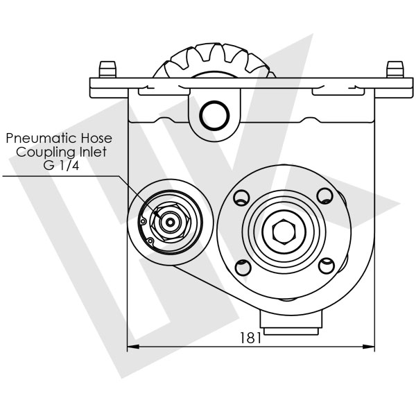 SCANIA GRS 900 Double Gear PTO Pneumatic (With Flange)