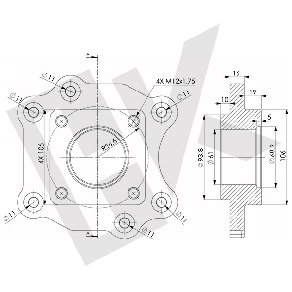 MERCEDES ATEGO G 56 Single Gear Plate