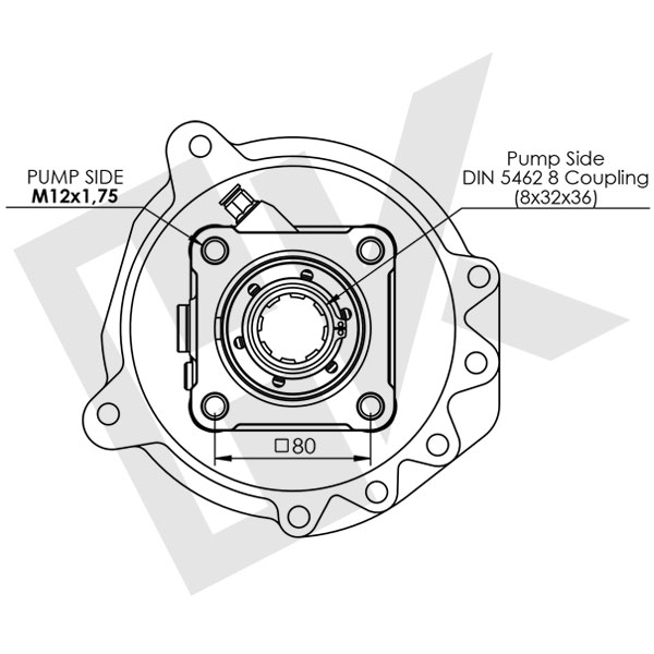 MERCEDES 7 Hole PTO Pneumatic ISO (B Type)