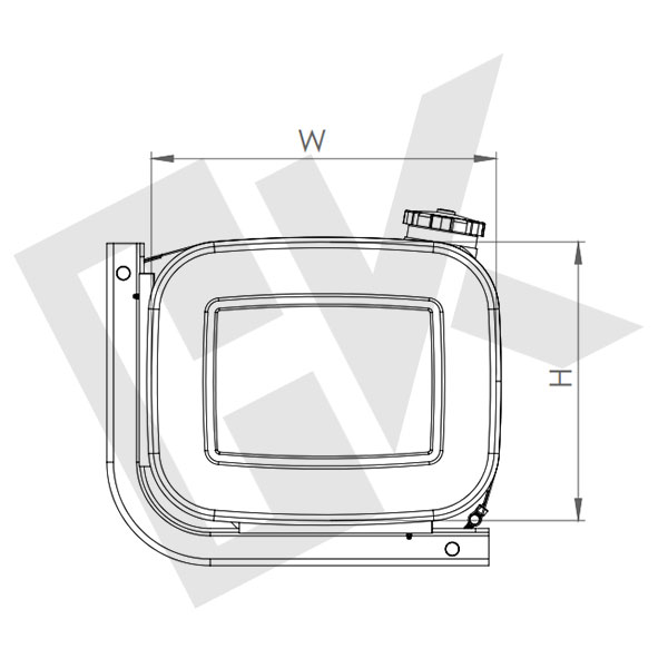 42x52x85 Aluminium Fuel Tank 160 Lt.