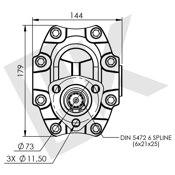 63 CC Bidirectional Gear Pump UNI