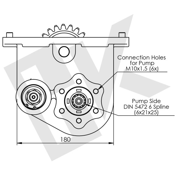 EATON FULLER Bottom PTO Pneumatic UNI (IR)