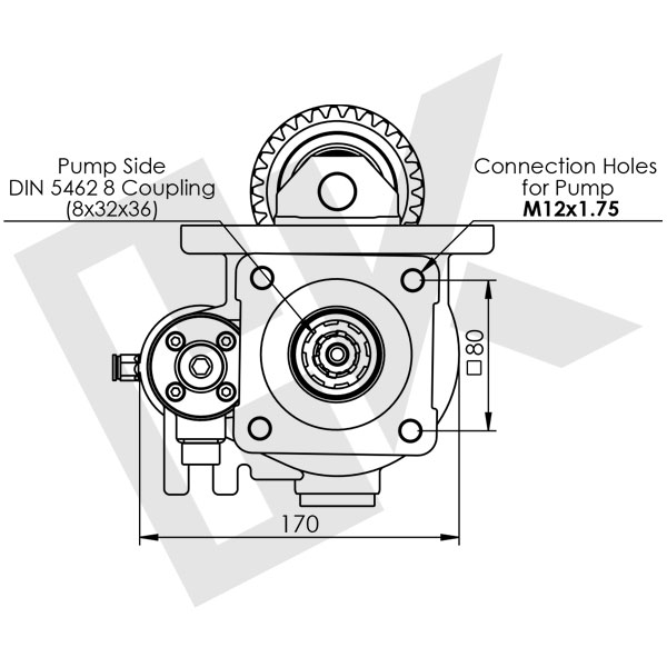ISUZU 4.3 9F PTO Vacuum ISO