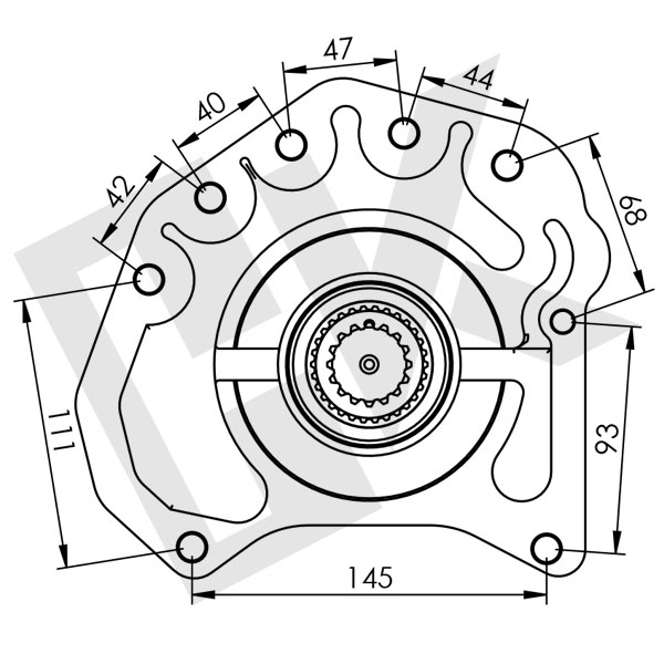 MERCEDES ACTROS B Type Single Gear PTO Pneumatic ISO (Long)
