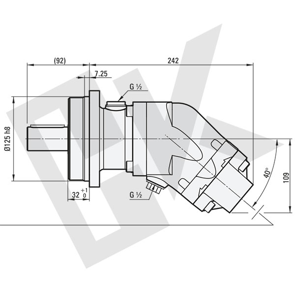 47 cc ISO Hydraulic Motor