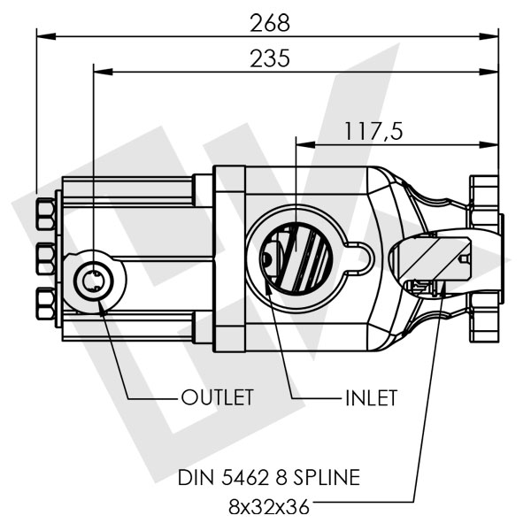 58 CC EURO Type 6 Piston Pump UNI