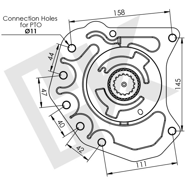 MERCEDES ACTROS B Type Single Gear PTO Pneumatic UNI (Long)