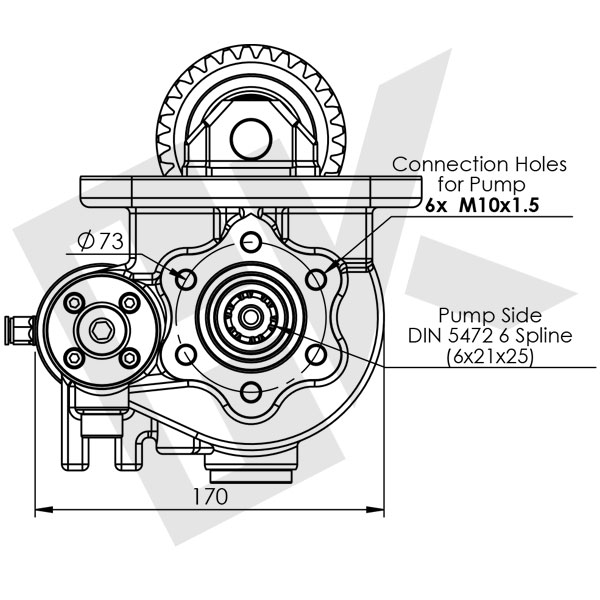 PTO ISUZU 4.3 9F Vacuum UNI