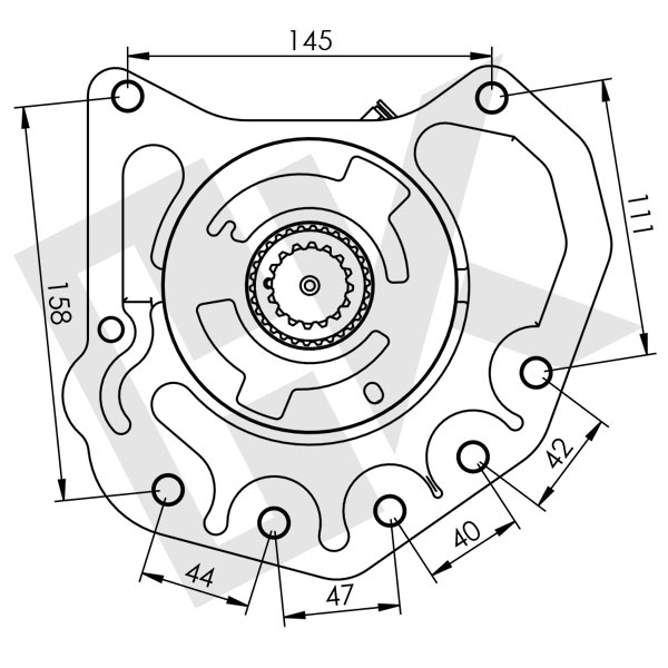 MERCEDES ACTROS B Type Single Gear PTO Pneumatic ISO Short (OR)