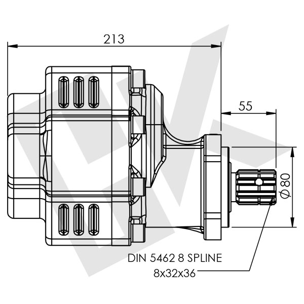 133 CC Bidirectional Gear Pump ISO