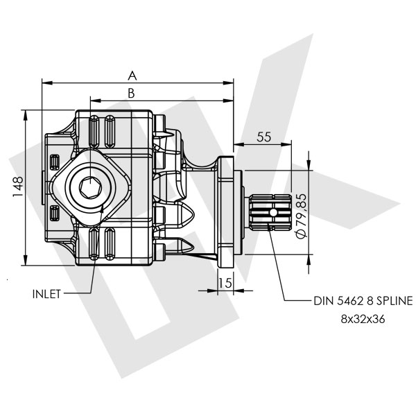 82 CC Bidirectional Gear Pump ISO