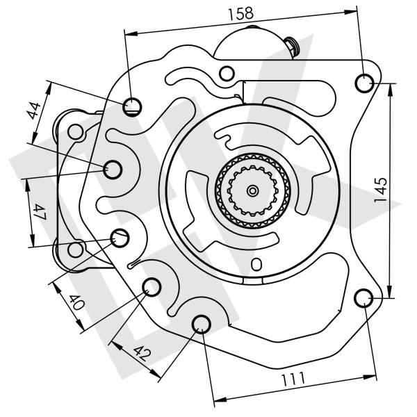 MERCEDES ACTROS B Type Double Gear PTO Pneumatic UNI (Short)