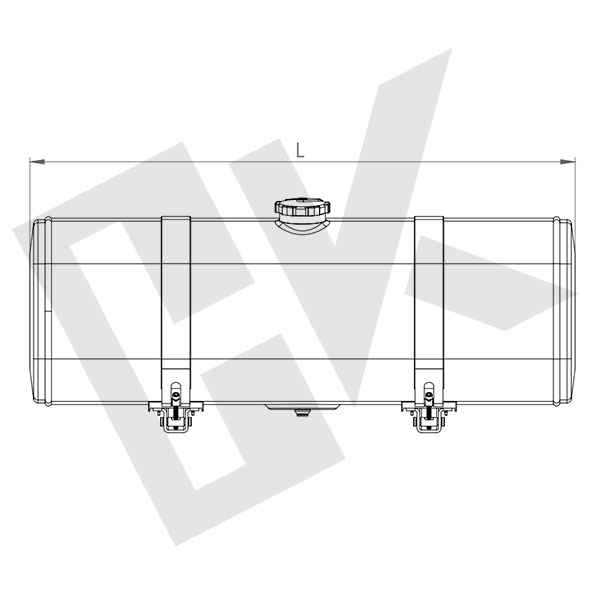 42x52x50 Aluminium Fuel Tank 90 Lt.