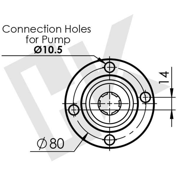 ISUZU 4.3 9F PTO Mechanical (With Flange)