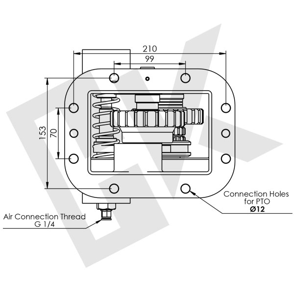 EATON FULLER Bottom PTO Pneumatic UNI (IR)