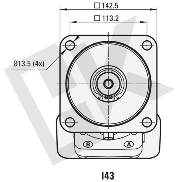 90 cc ISO Hydraulic Motor