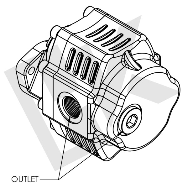 133 CC Gear Pump UNI CCW (Left)