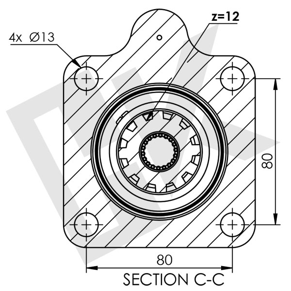 ZF 16 S 235 Cardan Shaft and Plate (Retarder)