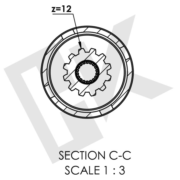 ZF 9 S 109 Cardan Shaft (12,92)