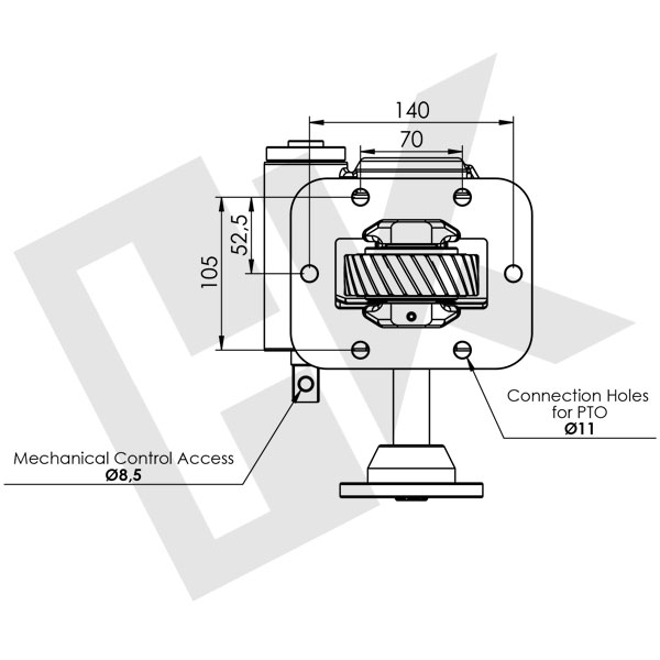 ISUZU 4.3 9F PTO Mechanical (With Flange)