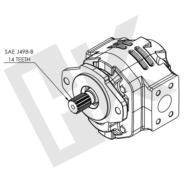 82 CC Gear Pump SAE-B(B2) CW (Right)