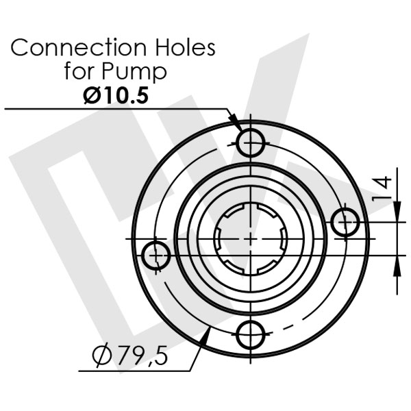 MERCEDES ACTROS B Type Single Gear PTO Pneumatic With Flange (Long)