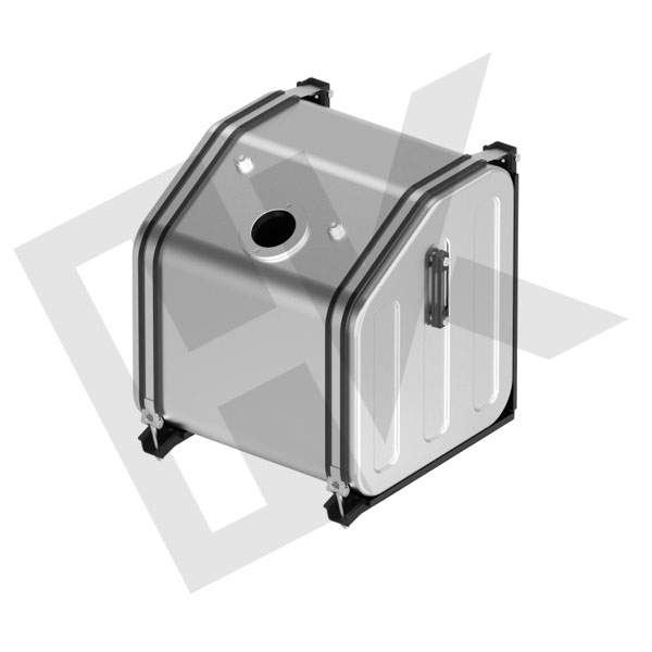 50x56x50 Aluminium Oil Tank Side Mounted 125 Lt.