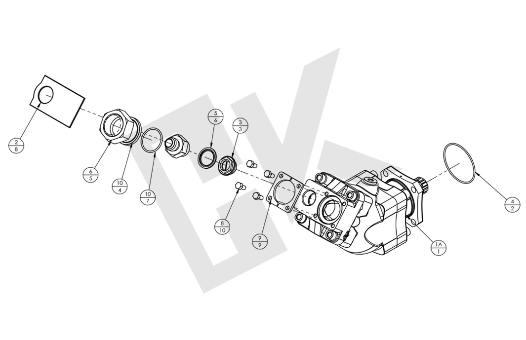 Principle of operation of the Bent Axis Piston Pump